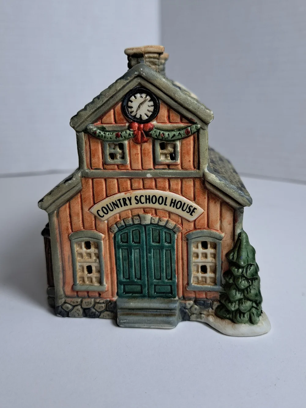 Lot of 2 Dickens Christmas Buildings, 1995 School House & 1990's Village House